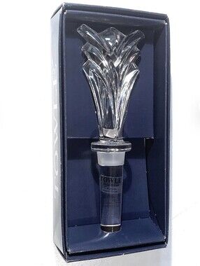 Towle Clear Crystal Fan-Fin Wine Stopper
